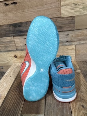 Nike Zoom Lebron Nxxt Gen Ampd Miami Mineral Blue-Wild Mango Sz 12