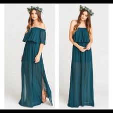 Show Me Your Mumu hacienda dress jade turqoise Medium NWT