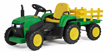 Peg Perego John Deere Farm Remote Power Elektro Aufsitz Traktor Junge Geschenk grün