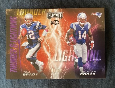 2017 Panini Playoff - Thunder and Lightning Tom Brady, Brandin Cooks #5  9/49 SP