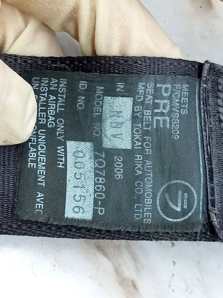 Used Front Right Seat Belt Front fits: 2007 Lexus GS450H bucket passenger retrac - Imagem 2 de 4