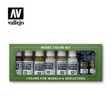 Vallejo 70137 Paint 17ml Bottle 8 Color Set - Building Colors