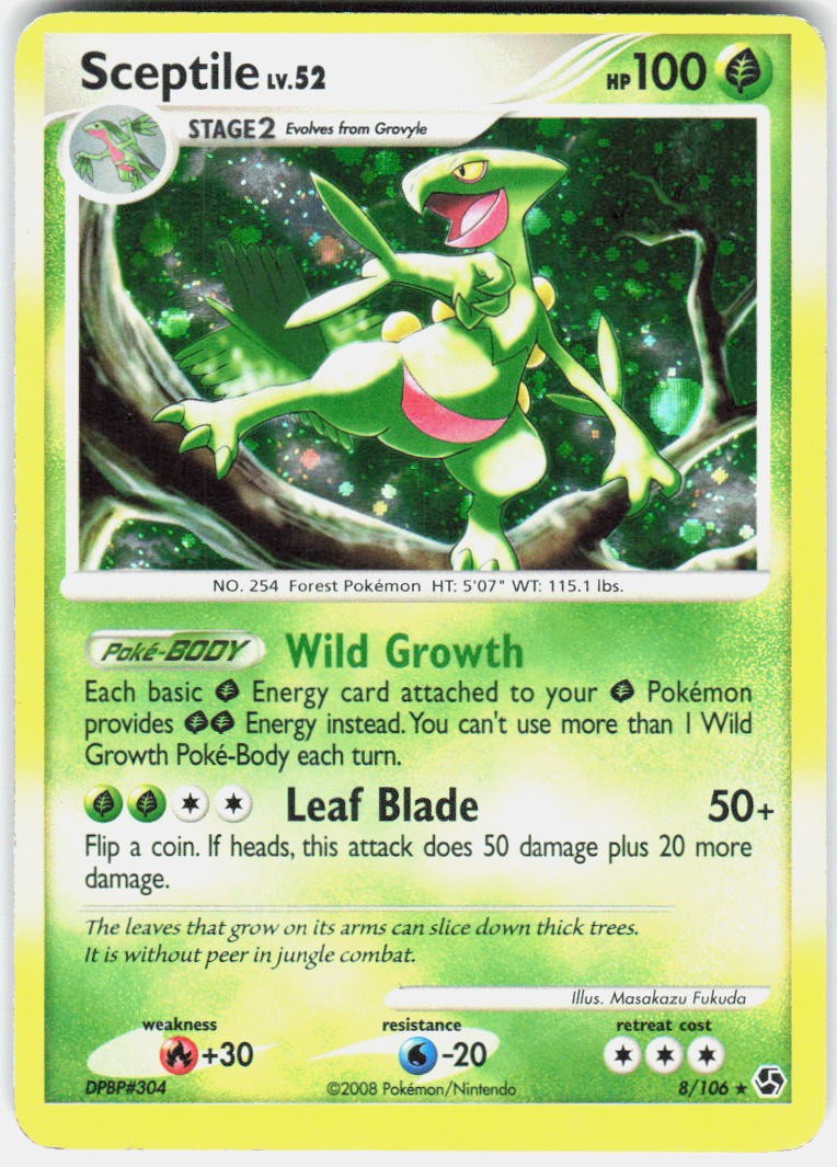 Sceptile Holo Rare Great Encounters 8/106 LP