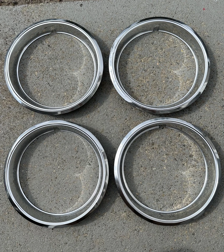 4 82-88 Subaru DL GL Brat 13” Steel Wheel Beauty Trim Rings - Image 2 of 4