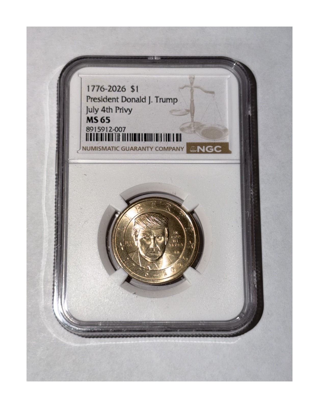 1776-2026 Donald Trump July 4th Privy $1 Coin NGC MS65 Certified | eBay