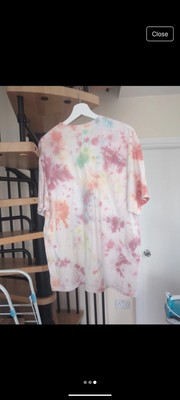 Vintage Unisex Tie Dye Rosa Größe XL