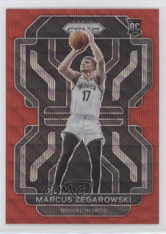 2021-22 Panini Prizm Ruby Wave Prizm Marcus Zegarowski #300 0b3