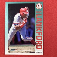 Ray Lankford 1992 Fleer Card #583 MLB St. Louis Cardinals