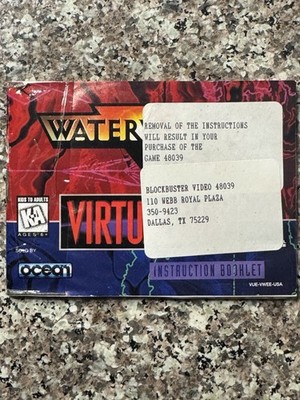 Waterworld (Nintendo Virtual Boy, 1995) for sale online | eBay