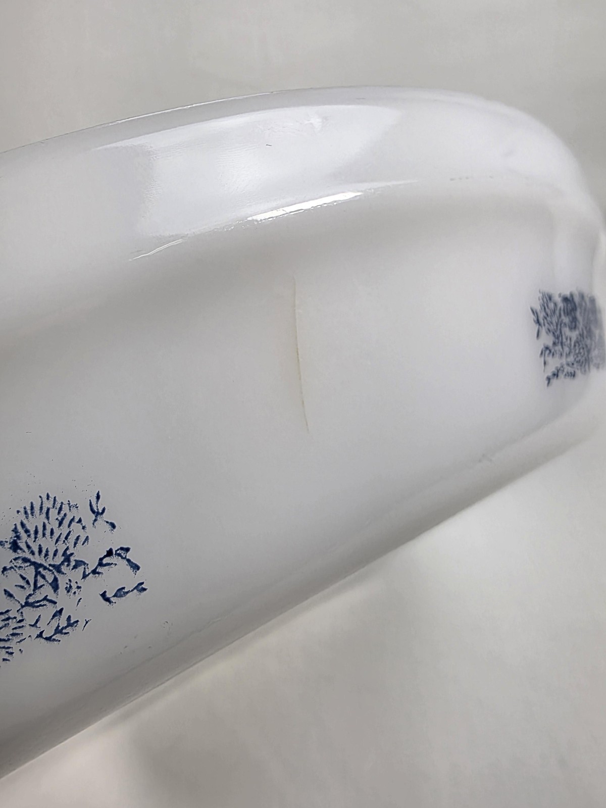 Glasbake 2610-10 Ovenware 10 Inch Round Baking Dish Pie Plate Made in USA VTG