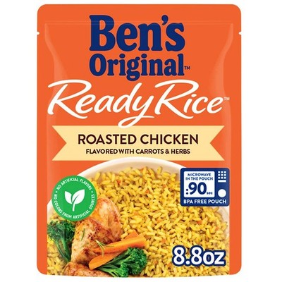Ready Rice Roasted Chicken, Ben's Original - 12 Packs Per Case - 8.8 Ounces/Pack
