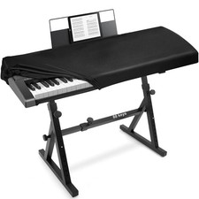 Premium Piano Keyboard Dust Cover with Music Stand Opening - Stretchy Leather...