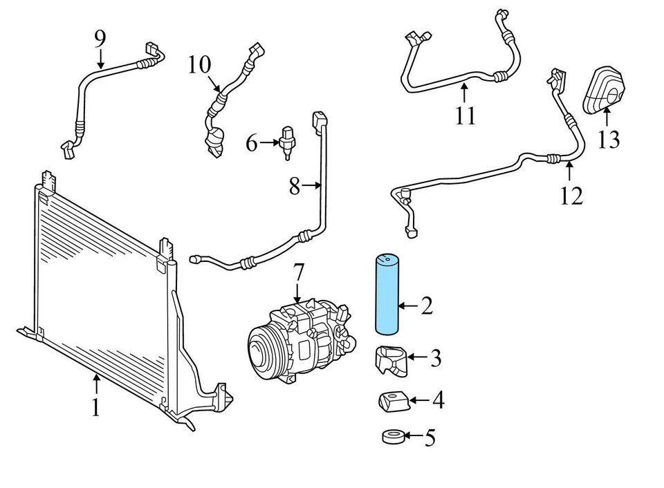 2002-2012 MERCEDES-BENZ SL500 - AC Receiver / Drier 2208300083 - Image 3 of 4