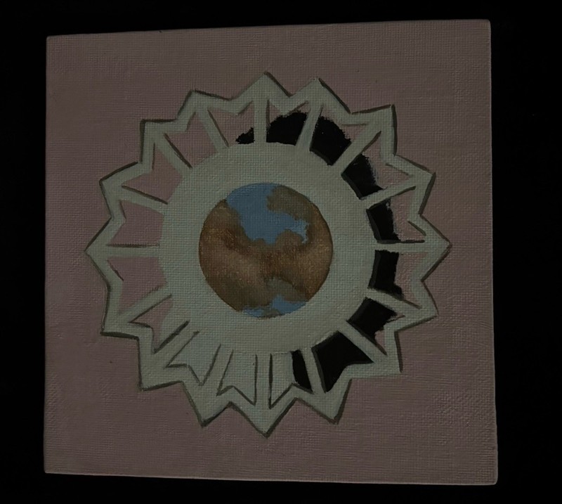 Painting of Mac Miller's album "The Divine Feminine"