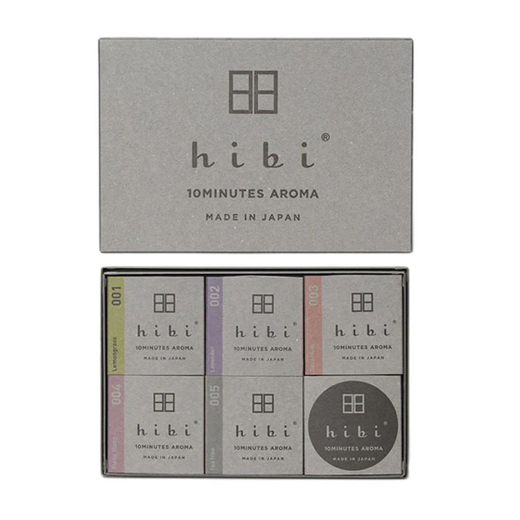 Hibi S001-508M Gift Box of 5 Assorted Fragrances 10 Min Aroma Incense Matches