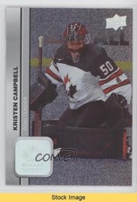 2023 Team Canada Juniors Patterned Foilboard Kristen Campbell #43 READ 18ot