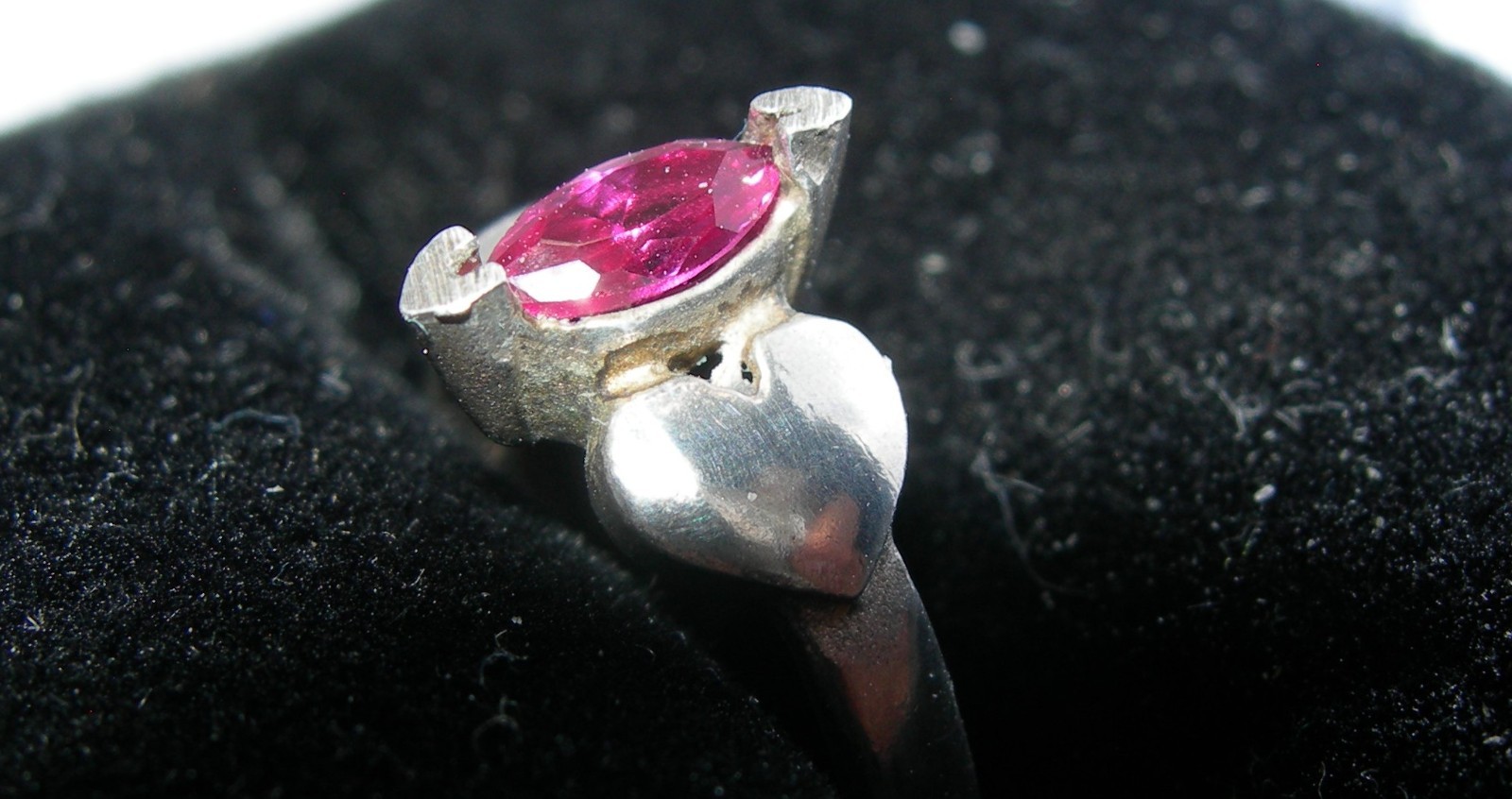 925 STERLING SILVER RING PINK RED RUBY  GEMSTONE … - image 5
