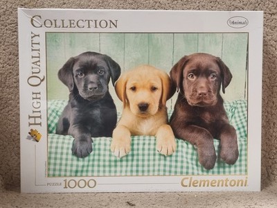 Clementoni 1000 Teile Puzzle drei Labrador Welpen schwer zu finden