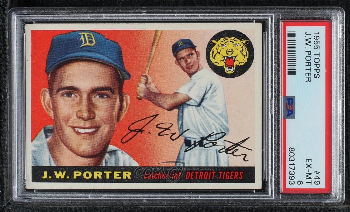 1955 Topps Jay Porter JW Porter #49 PSA 6 0y8e