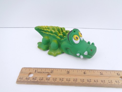 Giocattolo vintage anni 80 Alligator Gator coccodrillo cigolio gomma vinile - Foto 1 di 3
