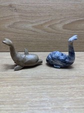 Onyx Dolphin and Whale Figurine From Cabo San Lucas