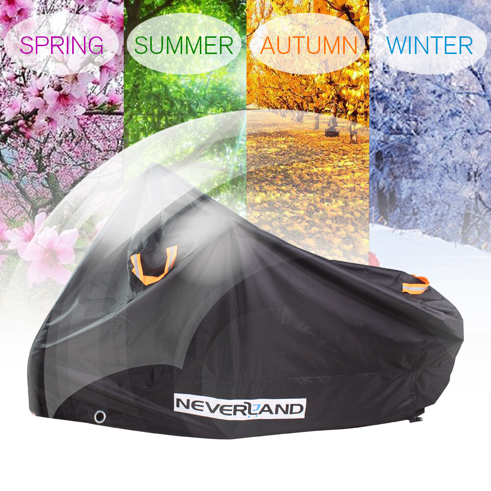 L XL XXL XXXL Heavy Duty Motorcycle Cover Waterproof Sun Rain Dust UV ...