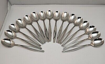 Lot Of 16 Spoons -Carvel Hall Stainless USA George Nelson Lot Of 16 Spoons -Carvel Hall Stainless USA George Nelson