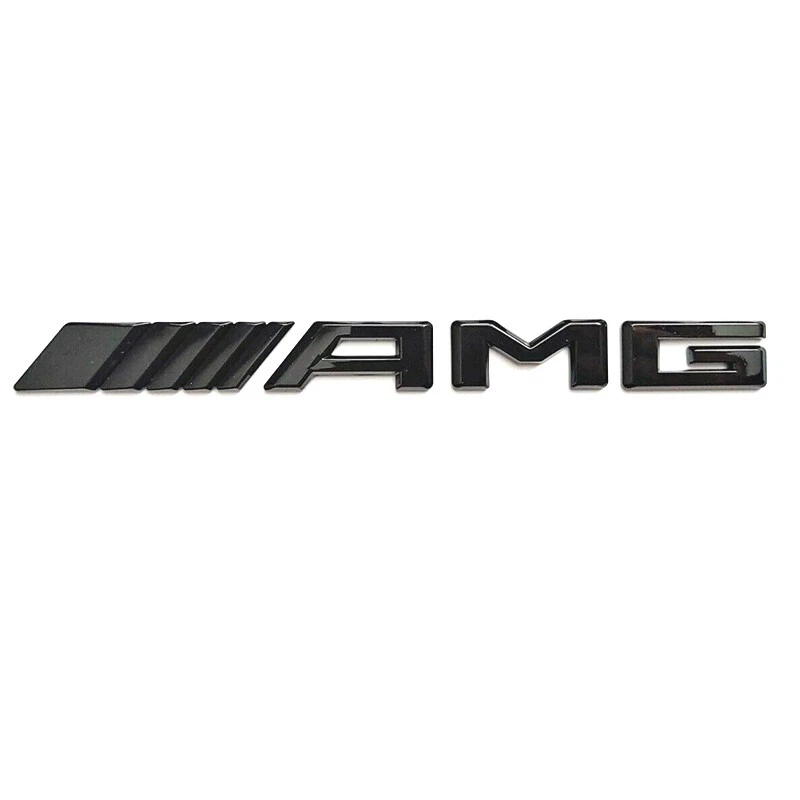 E63S AMG Badge Gloss Black Red Trunk Emblem For Mercedes E63 New 2017-2023 - Image 2 of 4