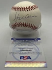Hank Aaron Braves Signed Autograph OMLB National League Baseball PSA DNA *60