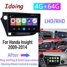 For Honda Insight 2009-2014 Apple Carplay Android Auto Car Stereo Radio GPS Navi