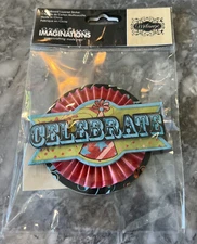 Creative Imagination - 1 Chipboard Layered Sticker - Celebrate