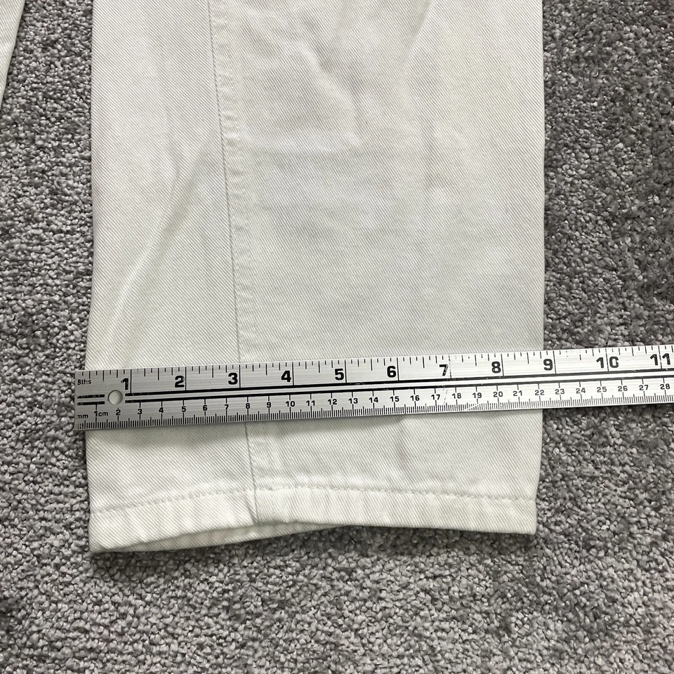 Woman Within Jeans Pants Womens Plus 16W White Classic Fit Straight Ladies 34x30 - Image 4 of 4