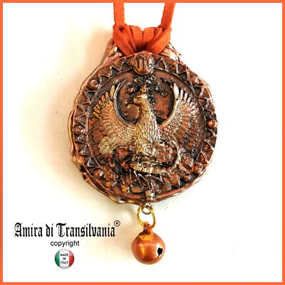 la fenice talismano magico gioiello energetico amuleto pendente collana ciondolo