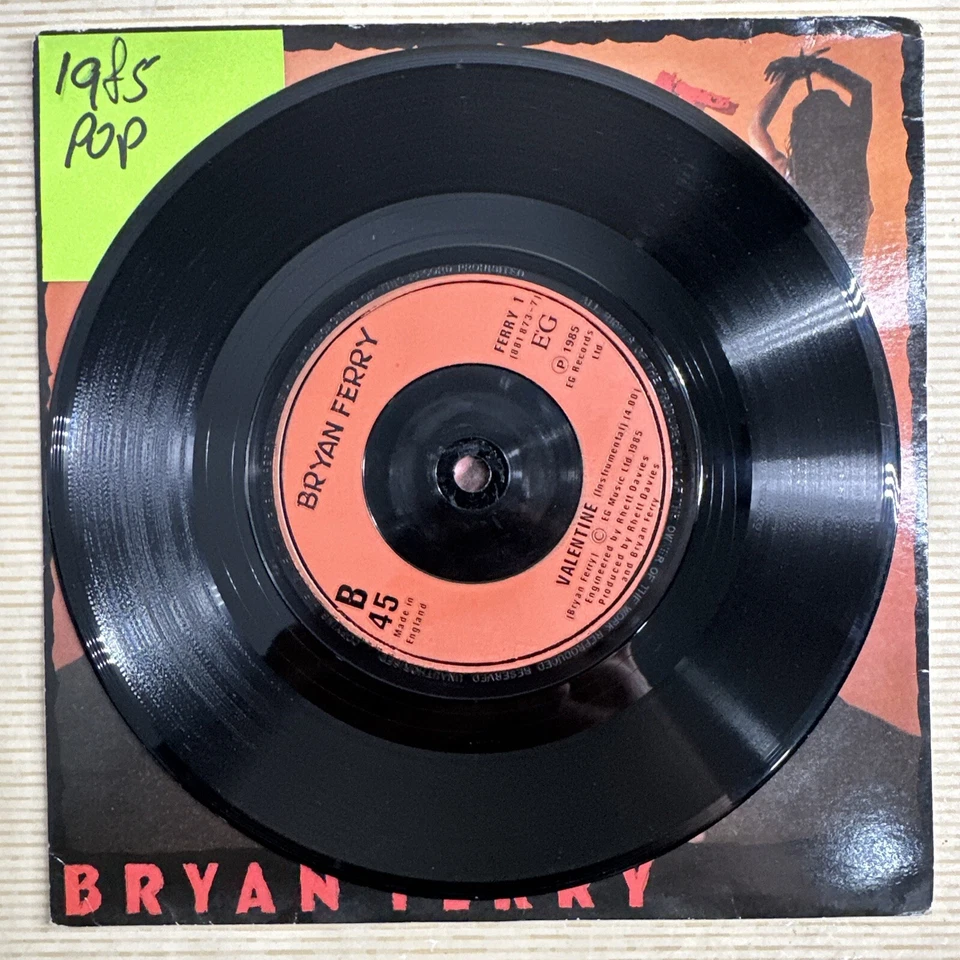 Bryan Ferry - Slave to Love 7” Vinyl Record Single EX Foto 4 de 4