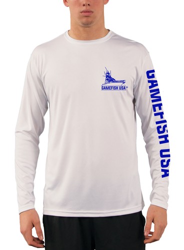 Camisa de de rendimiento de para hombre UPF 50 manga larga marlín y atún | eBay