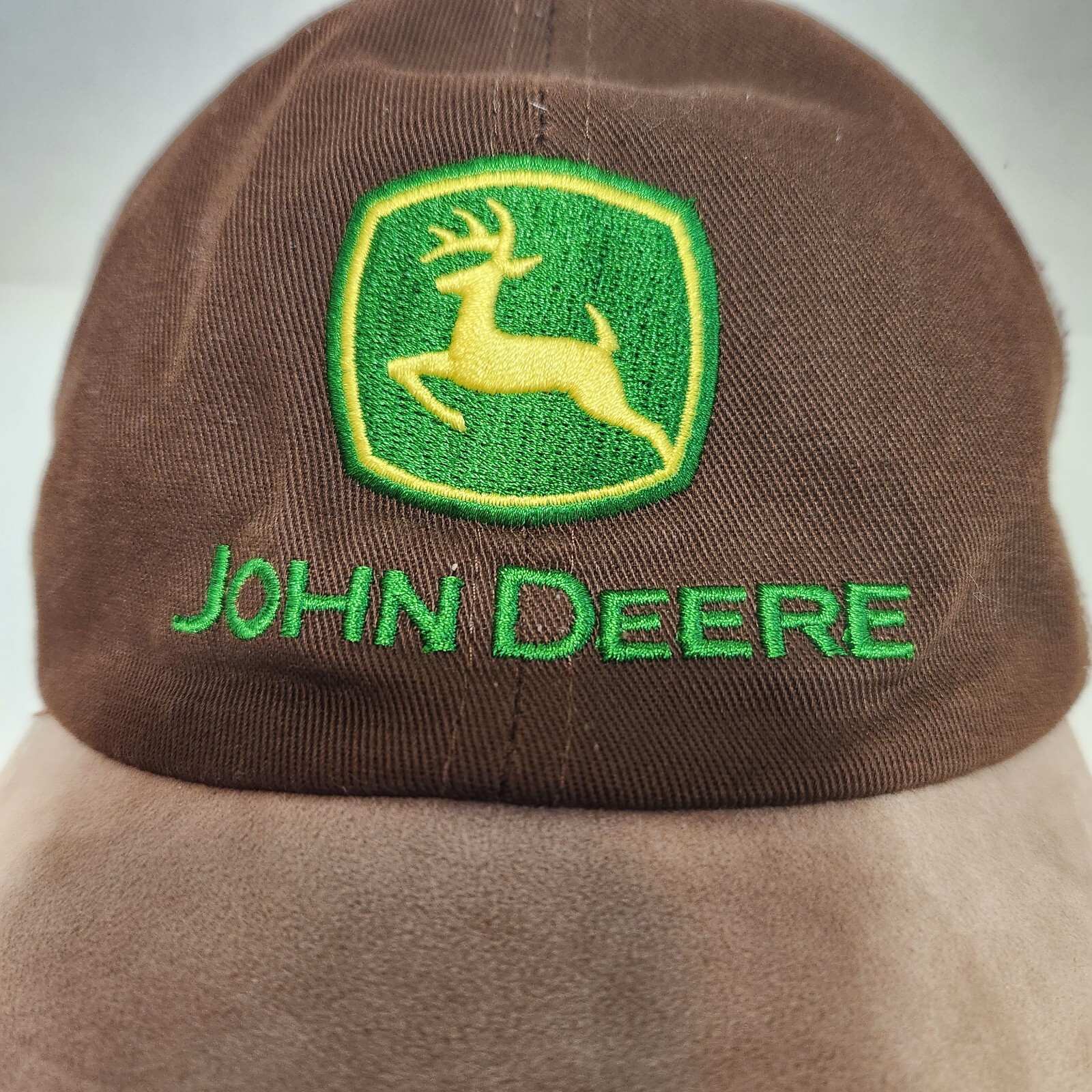 John Deere Hat Brown/Tan Mesh Back Adjustable Trucker… Gem