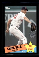 2020 Topps #85AS-14 Chris Sale 291/299 1985 Topps 35th All-Stars Black