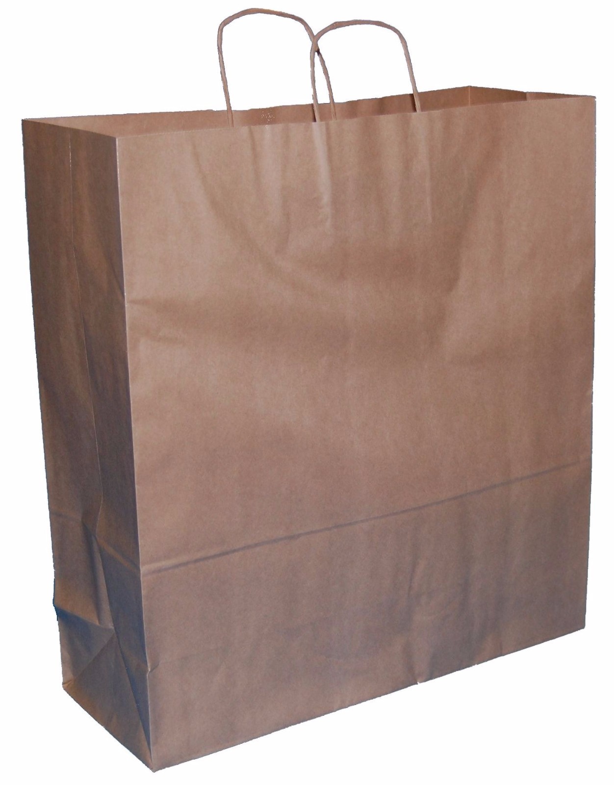 20 X LARGE BROWN KRAFT PAPER TWISTED HANDLE CARRIER GIFT BAGS 15""x5.5""x16.25""