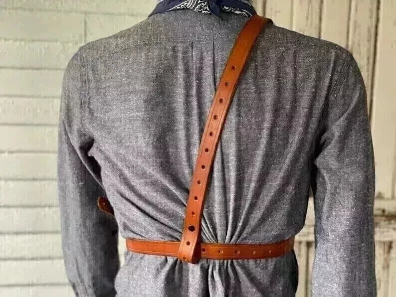 Premium Leather Shoulder Holster with Ammo Loops – Cowboy Western Gun Holster - Image 2 of 4