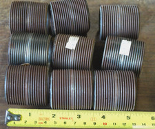 Lot of 9: Schedule-40 Galvanized Pipe Nipples 1.25" NPT x Close 1.5" Long