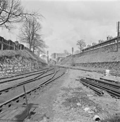 Line to North Circular Road Broadstone Co Dublin IRELAND RAILWAY OLD PHOTO