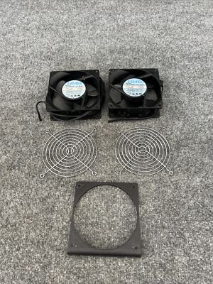 Lot of 2 - NMB 4715MS-12T-B30 Axial Cooling Fan 115VAC 11/10W 1 Phase Used