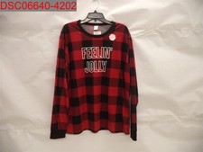 North Pole Trading Co. Men's Red Plaid Feelin' Jolly Pajama Set XL 1140463010209