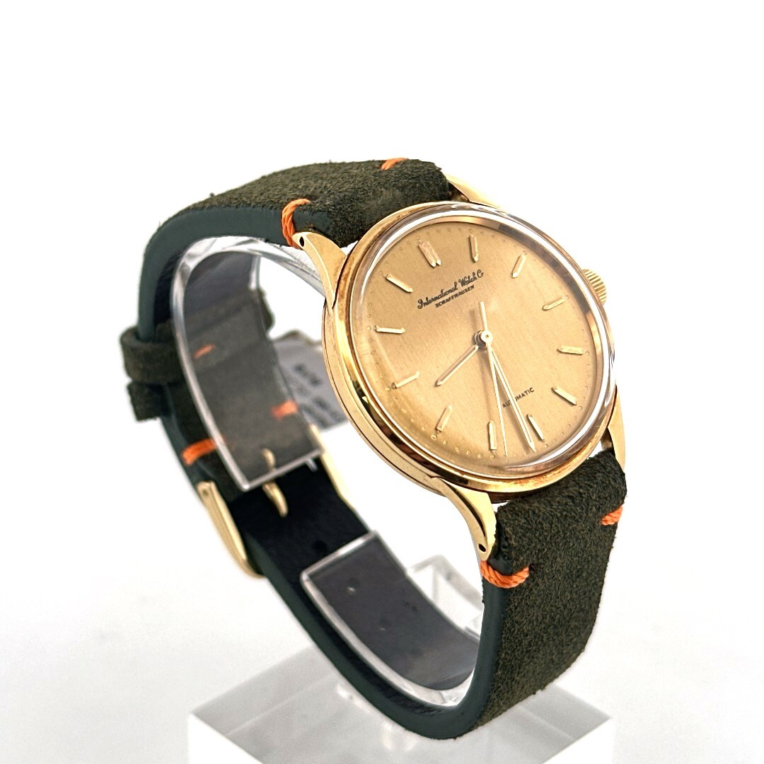 Vintage IWC International Watch Co. Schaffhausen Gold Dial Automatic Watch  | eBay