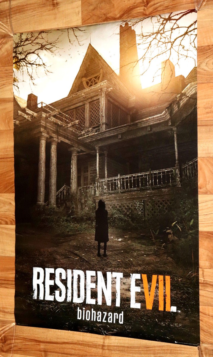 Resident Evil 7 Biohazard Rare Large Poster 91x61cm PS4 Xbox