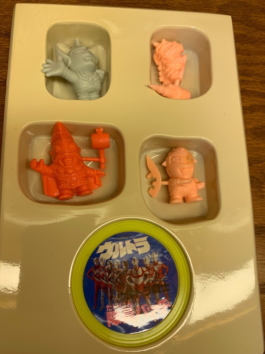 レア品！Yutaka 三つ目がとおる　フィギュアセット 1991年製未使用品 Vintage 1991 Yutaka Ultraman Ultra Hero Collection set of 4