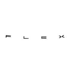 New Oem 2013-2019 Ford Flex Black Hood Letters Emblem - Fits All Flex New Oem 2013-2019 Ford Flex Black Hood Letters Emblem - Fits All Flex