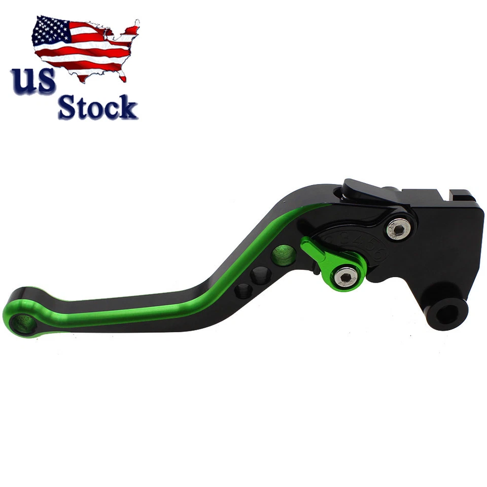 Palancas de embrague de freno CNC verde mezcla de colores para Kawasaki ZX10R Z1000 Z750R ZX6R/636 Foto 4 de 4