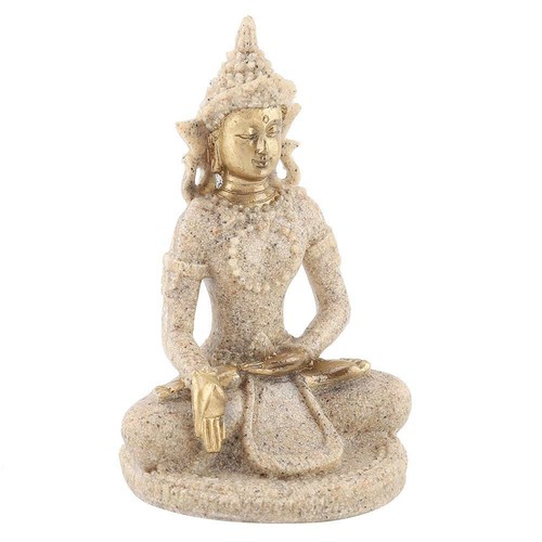 Large Sitting Buddha Garden Outdoor Indoor Carving Statue Gold Ornament Decor - Picture 7 of 16
