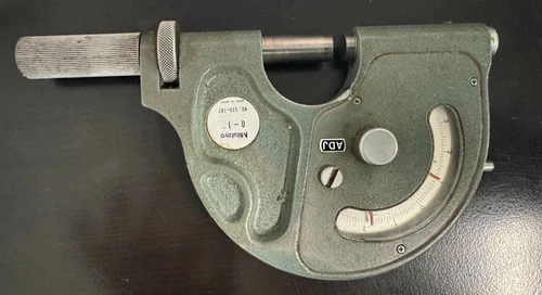 Mitutoyo 523-107 Dial Indicating Micrometer, 0-1" Range, .0001" Graduation